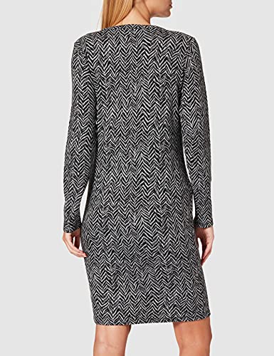 SUPERMOM Dress LS AOP V-Print Vestito, Grigio