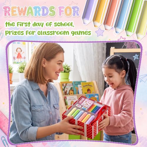 Poola Voidra 60 Pcs Pencil Shaped Erasers Bulk Classroom Back to School Gifts Colors Cute Pencil Erasers for Kids First Day of School Rewards Classroom Game Prizes Birthday Party Favors Supplies - Image 6