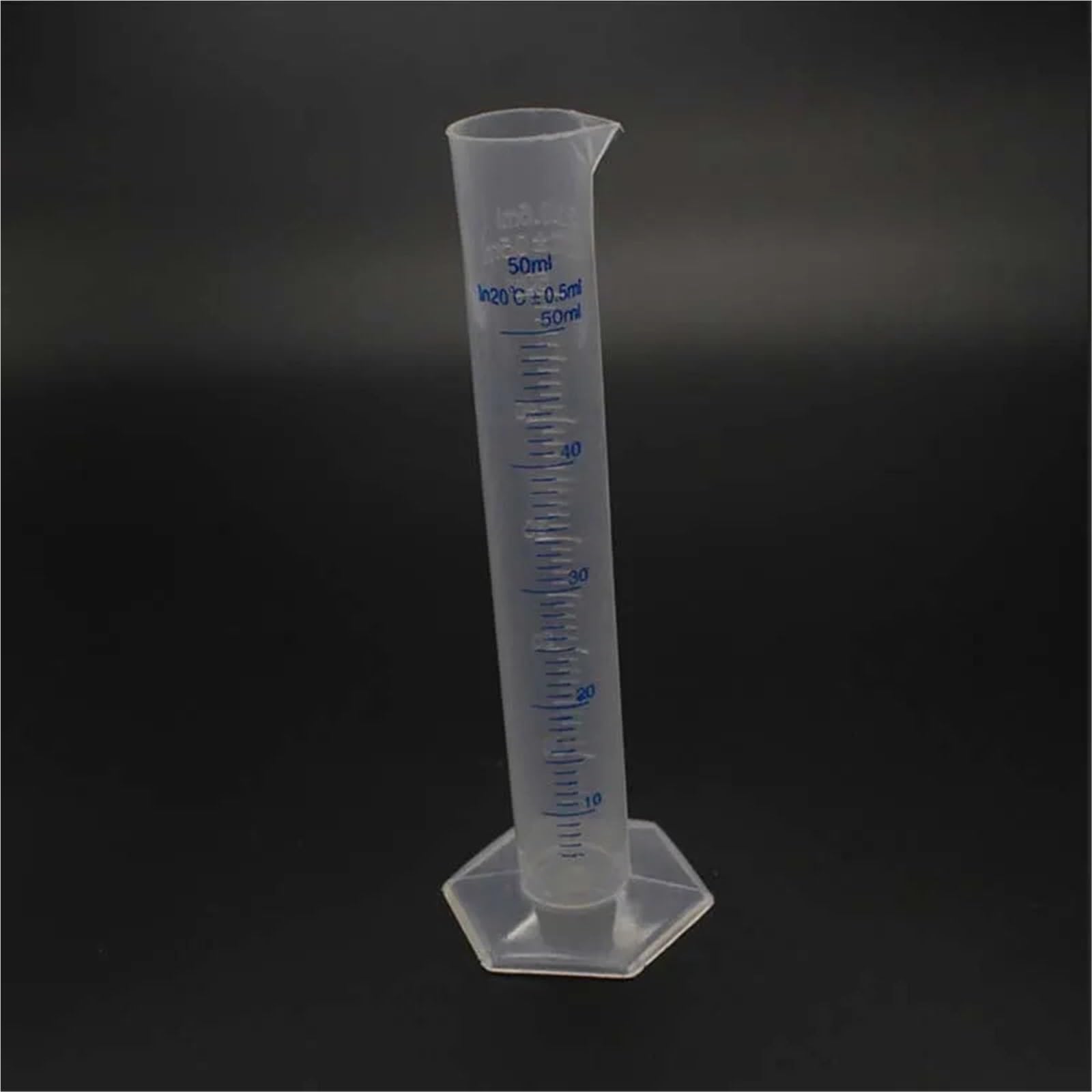 4 Stück 50 ml Kunststoff-Messzylinder Messzylinder Behälterrohr for Laborbedarf Laborwerkzeuge for Schulzubehör