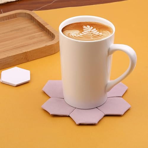 Miniatura 7 de 100 plantillas de papel hexagonales para piezas de papel, plantillas de acolchado para uso en proyectos de acolchado, costura y manualidades (1