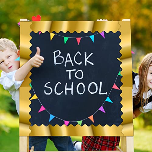 Kisston 131 Ft Gold Glitter Bulletin Board Trim Gold Bulletin Board Border Bulletin Board Strips Classroom Decoration Strips Decorative Scalloped Borders Poster Board Decorations For Classroom Home #TOP2