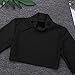 CHICTRY Girls Children Plain Turtleneck Long Sleeve Dance Sports Crop Top Shirt Black 12