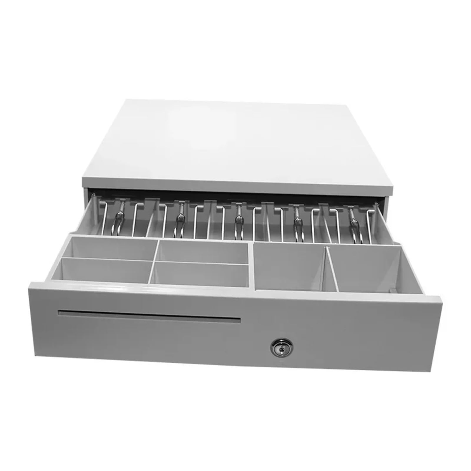 LNHHG Cash Register Supermarket Cash Register Five Paper Grid Cash Register POS Machine Special Cabinet(Bianco)