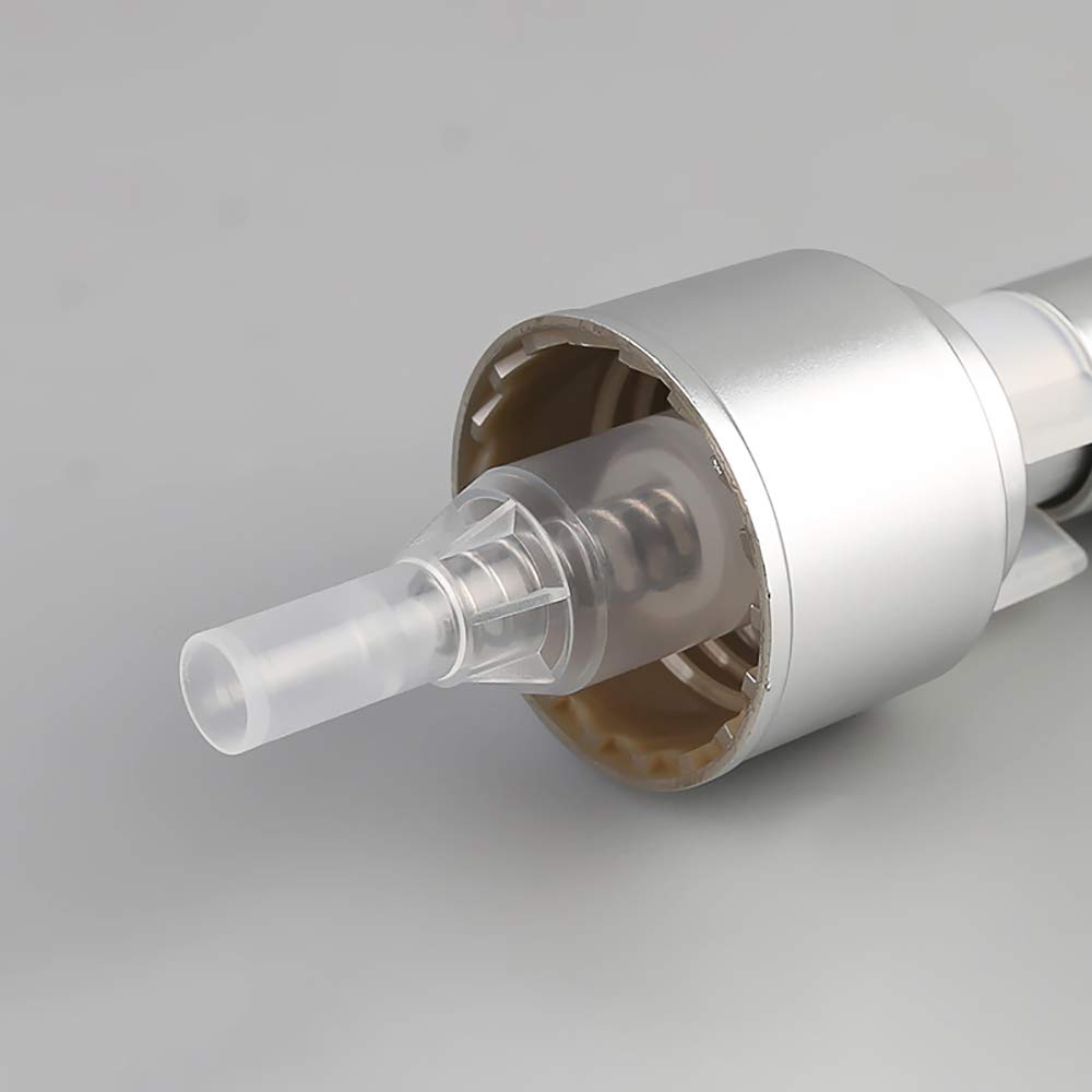 HUI JIN 2 Pompe Dispenser Per Sapone E Lozione In Acciaio Inox – Ricambio Per Bottiglie Con Foro 25 Mm – Tubo 200 Mm