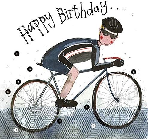 ALEX CLARK Happy Birthday Cyclist Card