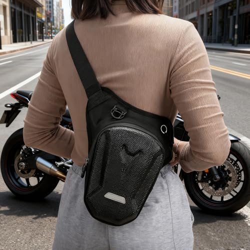 Riñonera de pierna para moto impermeable y diseño ajustable 3