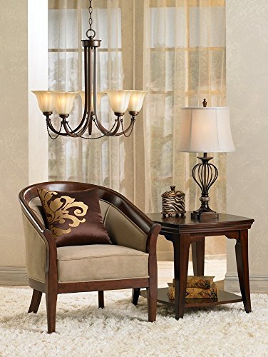 Lámpara de Mesa Modelo Villa Roma 75 cm Bronce miniatura 3