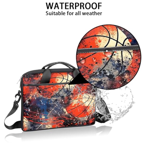 Bolsa retro para portátil de 15 pulgadas estilo baloncesto miniatura 3