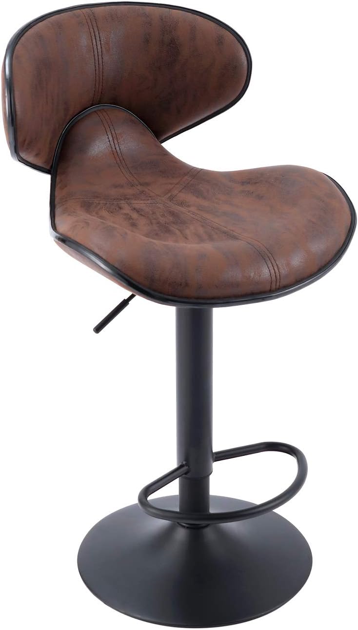 SUPERJARE Set of 2 Adjustable Bar Stools Home & Kitchen