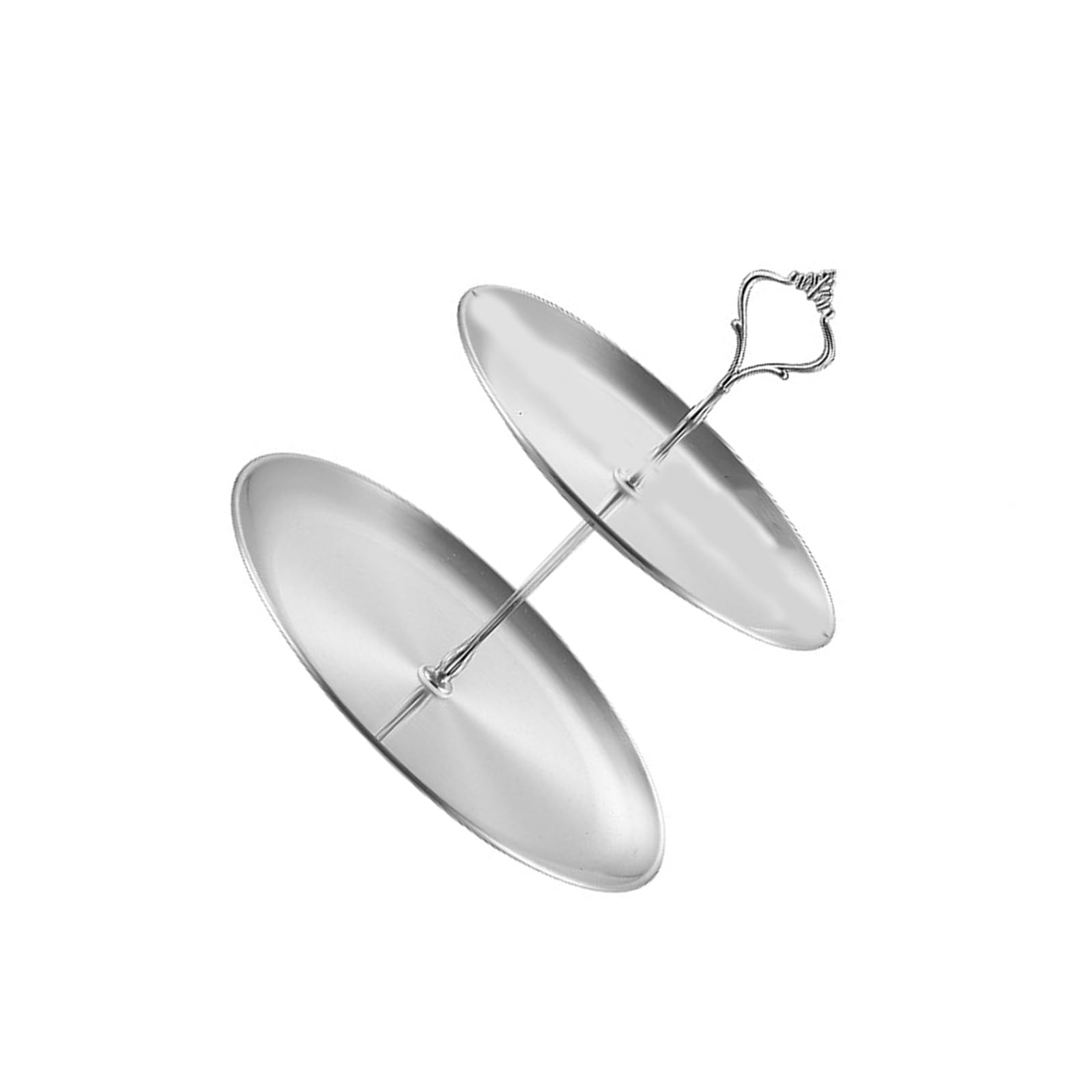 hogtnd Elegant Stainless Steel Multilayer Salad and Fruit Tray - Rustproof - Snack Tray - Dishwasher Safe - For Home and Outdoor Use - Stainless Steel Serving