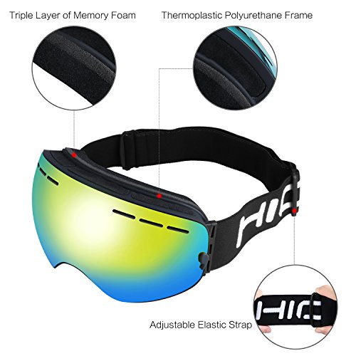 Hicool Pro Unisex Maschera Snowboard per Sciare