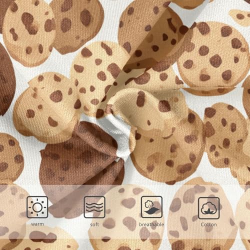 Wusikd Cookies Chocolate Girls' Underwear Cotton Chips (2) Girls Briefs Soft Toddler Underwear 2T3