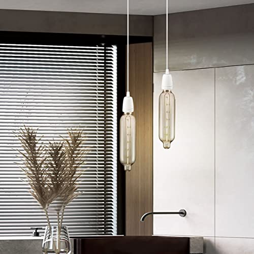 Soporte de cerámica LEDSone E27 sólido de porcelana blanca, lote de 4 piezas 6