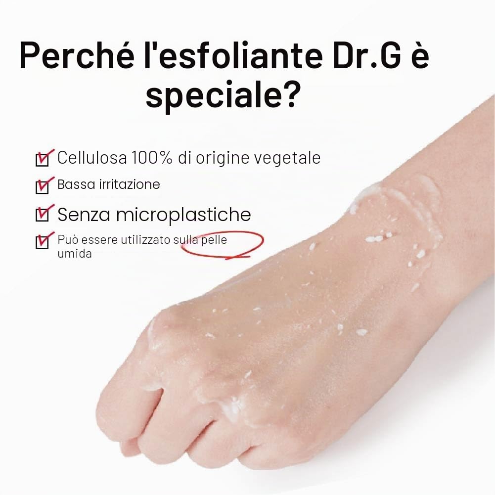 Dr.G - Cura del peeling delicata senza irritazioni cutanee.