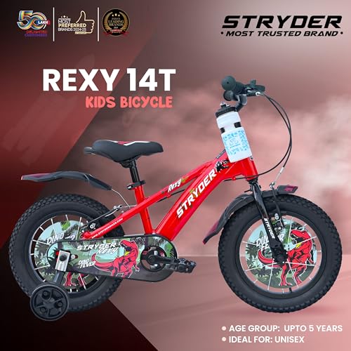 Image of Stryder 14T Rexy Kids Cycle | Age 3-5 Years | Height 36-40″ | Red /Black