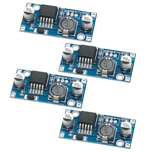 Buck Converter,DC a DC Convertidor Regulador de Tensión,Corriente Modulo Step Down,Fuente de Alimentación Step Down Módulo Buck,Presión arterial fija 3,3 V,4 pcs | Ya disponible en tu tienda friki favorita! En mundofriki.es!