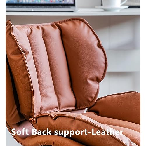 Chaise de bureau pivotante en cuir PU réglable pour ordinateur - 6