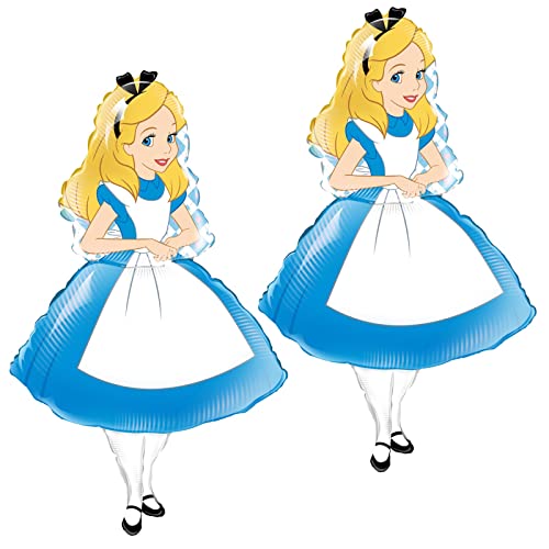 Alice Balloons 2Pcs 42Inch Alice Balloons For Wonderland Theme Birthday Party Decorations Alice Wonderland Party Decorations #TOP18