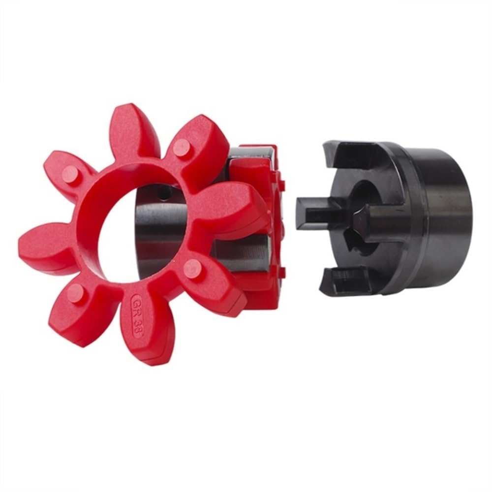 Connettore flessibile 1 pz. Giunto a griffe for albero di accoppiamento con prugna nera Diametro 105 mm Lunghezza 140 mm Foro interno Giunto elastico da 15 mm a 60 mm Prolunga di serraggio(20mm to 30m
