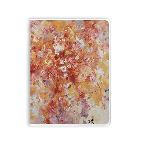 Carnet de notes fleur d'été peinture à l'huile, cadeau idéal couverture souple