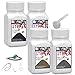 WKTURN Rock Tumbler Grit Set, Rock Tumbler Grit Polish Refill - 4 Basic Step Tumbling Media (Coarse/Medium Grit/Pre-Polished/Final Polish), Rock Tumbler Set 2.0 for Any Brand of Rock Polisher