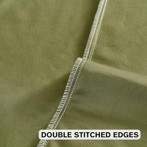 Image of FUTEI Pack of 2 Velvet Throw Pillow Covers 16x16 Inch Soft Embossed Leaf-Relief Textured Decorative Cushion Cases Modern Natural Farmhouse Accent for Couch Bed Living Room, Moss Green