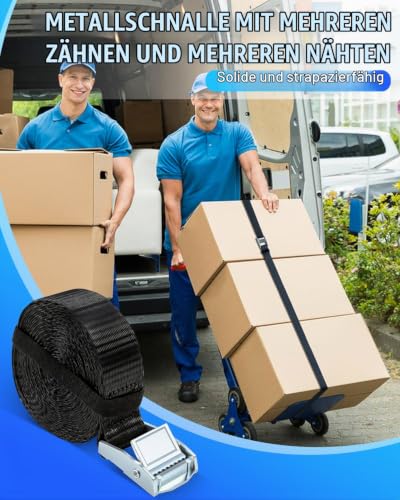 Caianwin-4 Stück 50CM Spanngurte Fahrradträger, Kurz Schwarz Zurrgurt – Ansicht 5