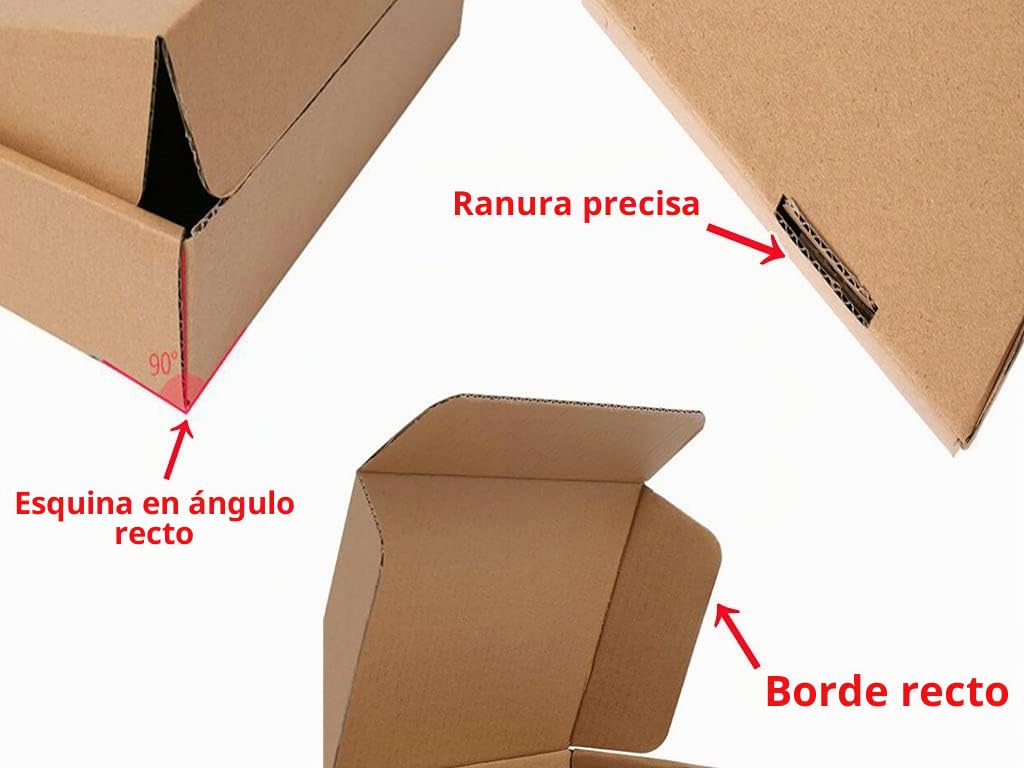 10 Piezas Cajas de Cartón Corrugado, A4 C4 320x222x46mm Cajas de Paquetes Pequeños, Cajas de Embalaje para Negocios, Correos, Almacenamiento o Regalo