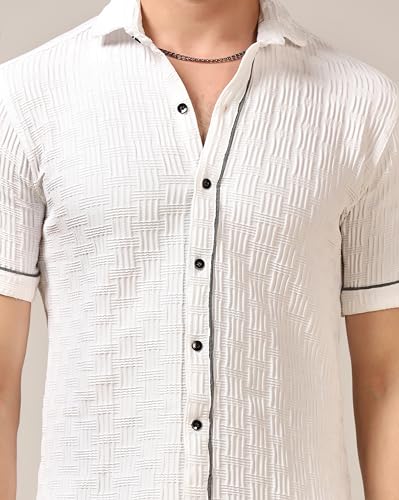 Image of TOPLOT Men's Regular Fit Casual Shirt