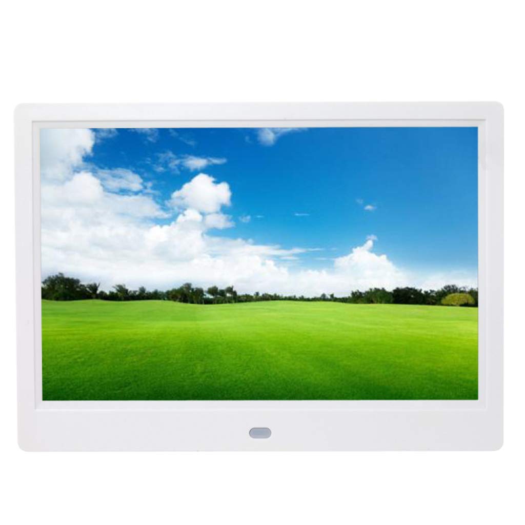 Cadre photo numérique 10 pouces blanc avec écran dur IPS haute résolution