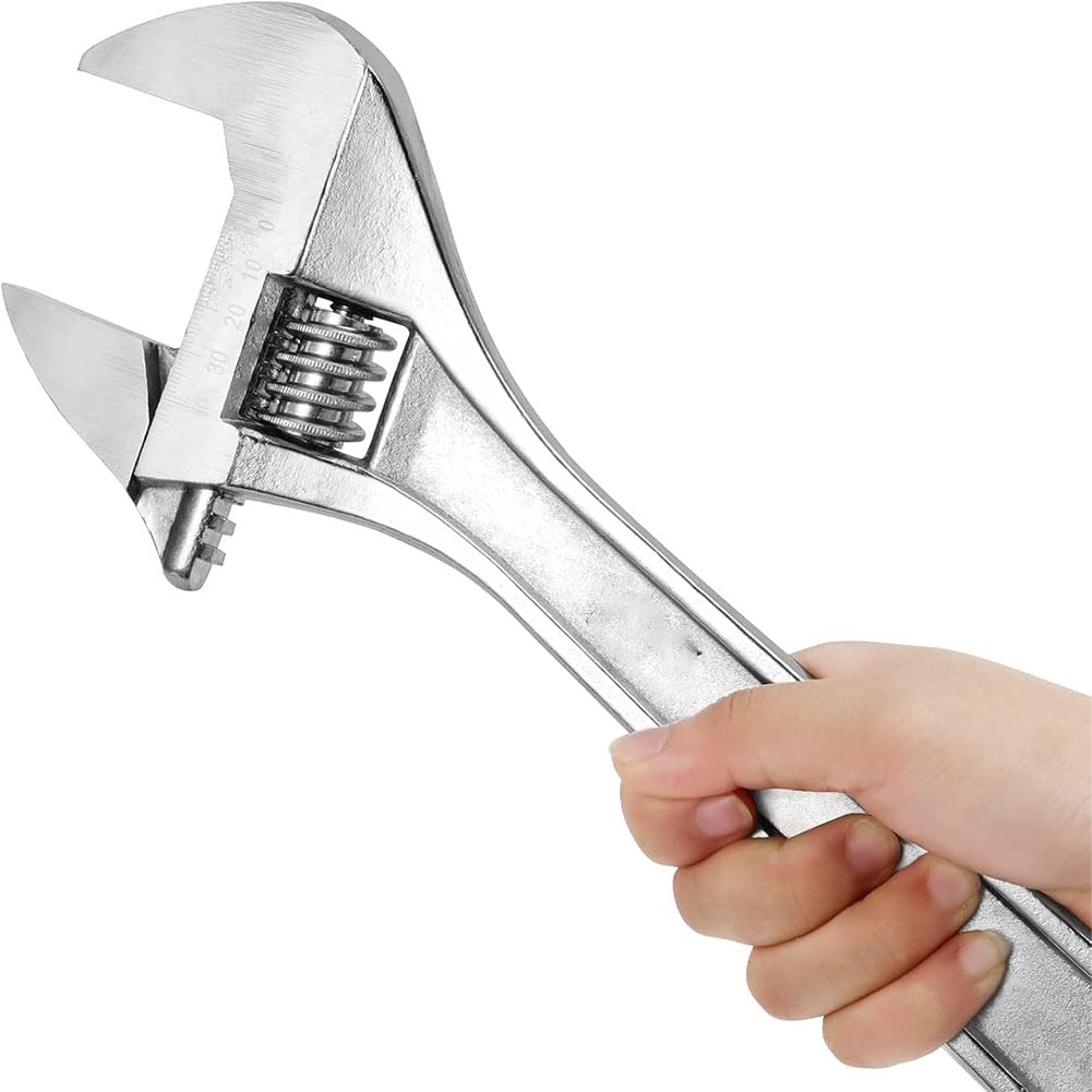 Klucz nastawny 45 cm z wagą pomiarową do zapobiegania rdzy, idealny do konserwacji pojazdów domowych i rurociągów, narzędzie do dużych obciążeń dla profesjonalistów i entuzjastów majsterkowania