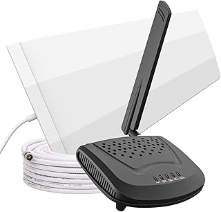 Cell Phone Signal Booster Kit,Suitable for All U.S. Carriers -Compatible with Verizon,AT&T, T-Mobile, Sprint & More,Cell Phone Booster for Home Up to 1,500 sq ft,Signal Booster