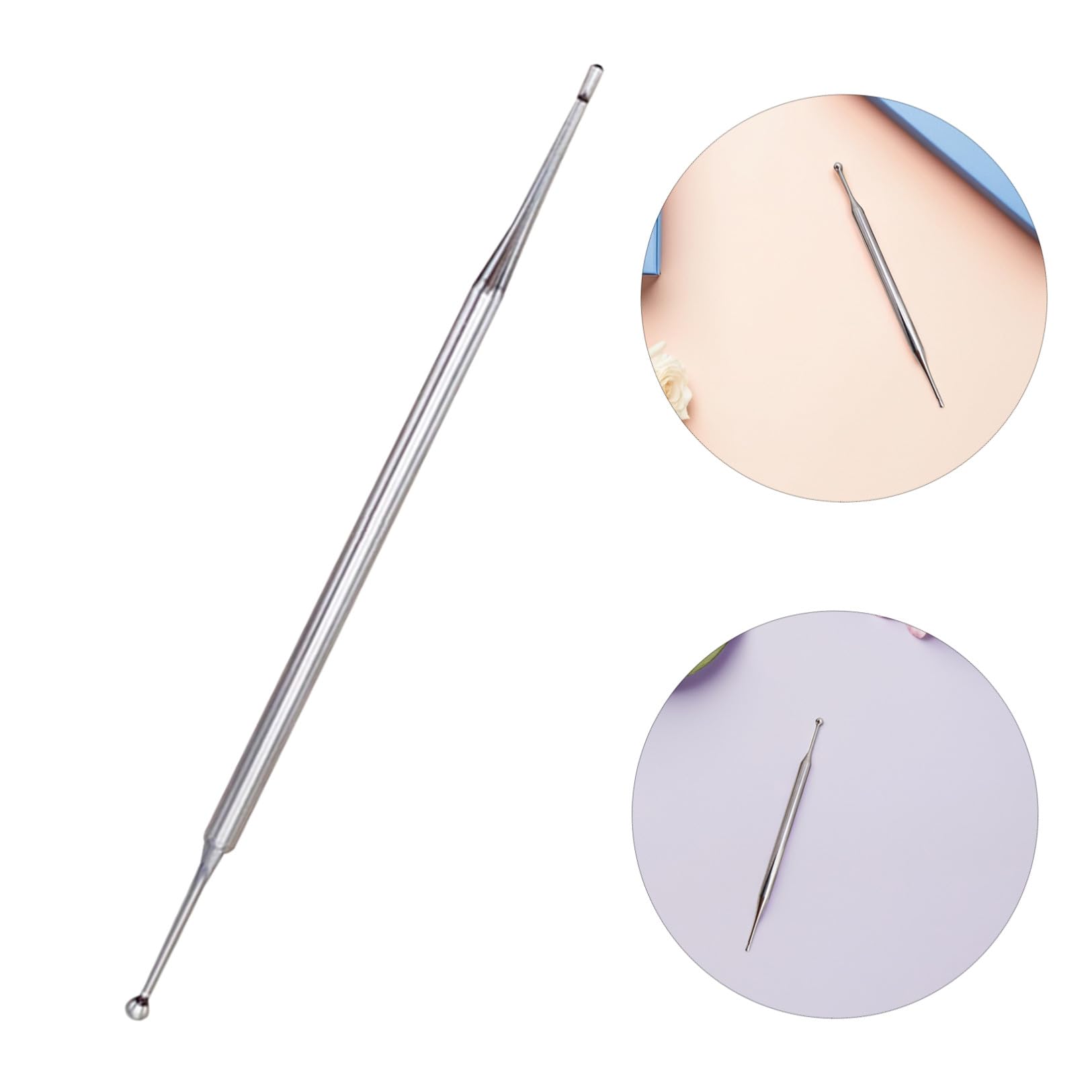 Gatuida 4 Stück Akupressurstift aus für Reflexzonenmassage Kompakte und Teleskopische Ausführung für Gesicht Augen und Hände für Täglichen Einsatz und Professionelle Anwendungen