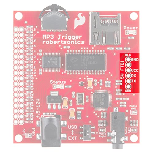 Sparkfun Mp3 Trigger - 18 Trigger Inputs To Alternate Functions Random & Sequential Track Selection Transport Controls Even Volume Up/Down Real-Time Volume Control Full-Duplex Serial Control #TOP5