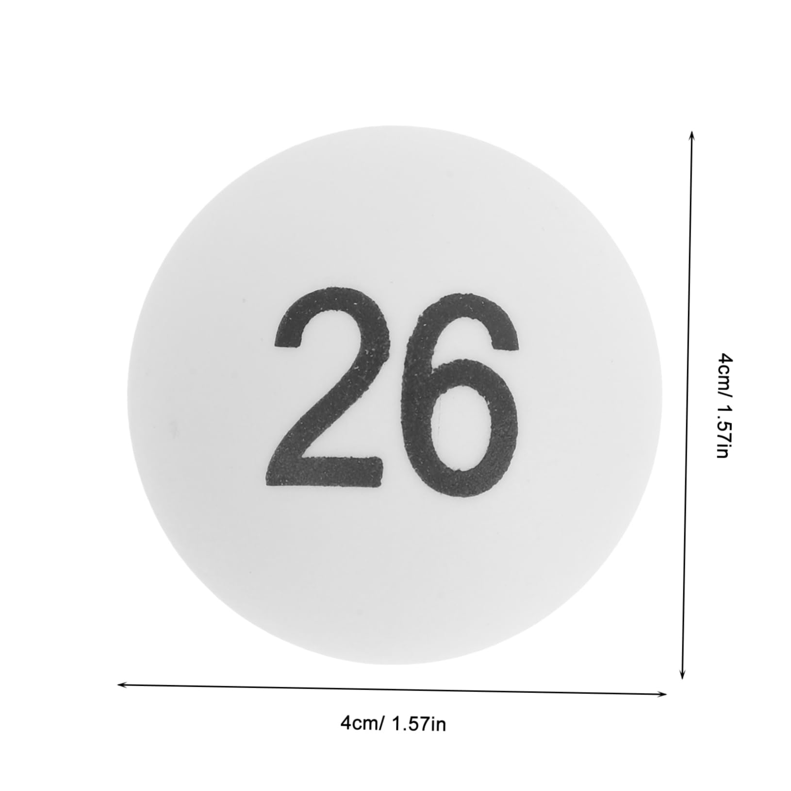 Toddmomy Bulk Pong Balls 100 Count White Draw Balls with Numbers for Table Tennis Games