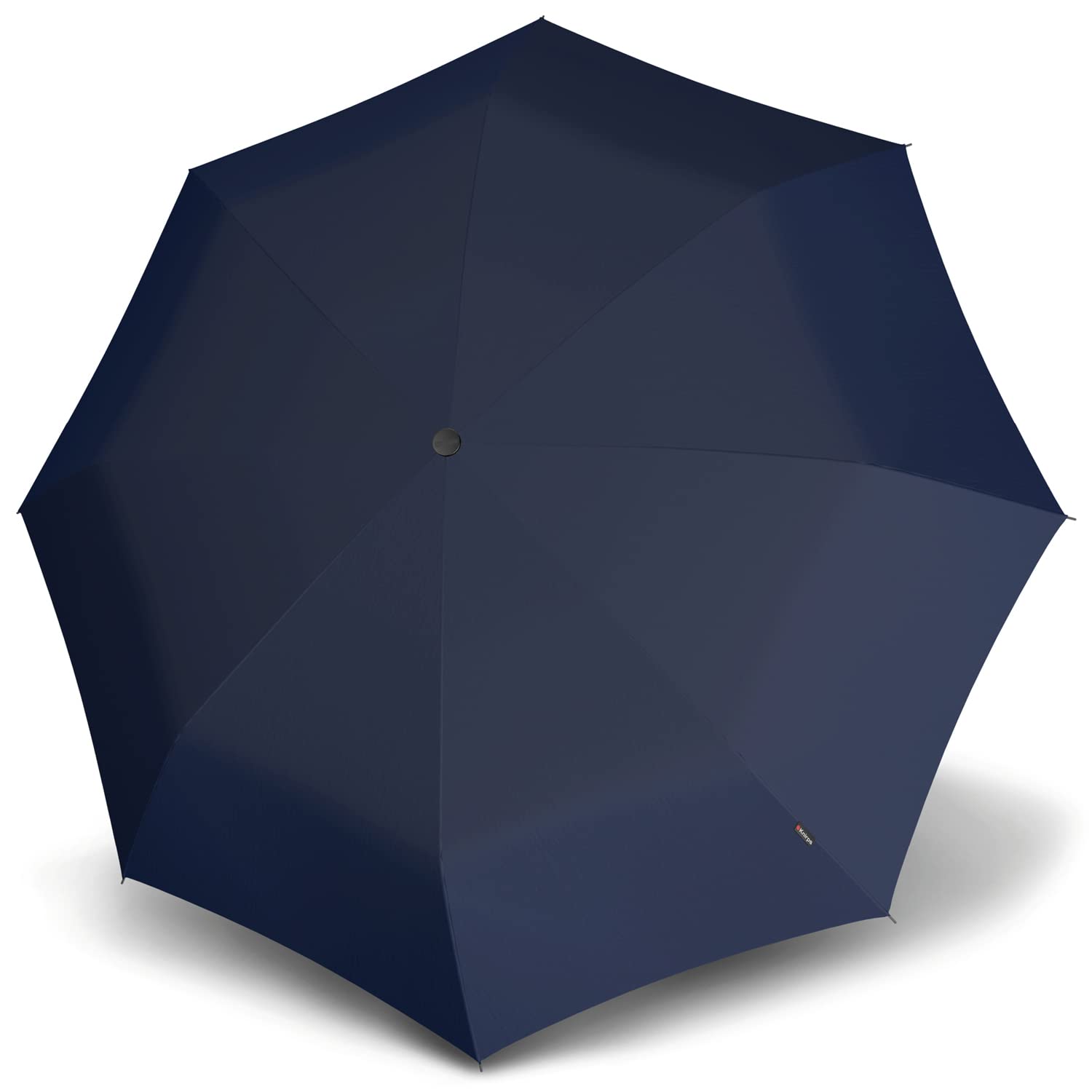 Knirps Travel Duomatic | Paraguas Plegable, Resistente al Viento hasta 120 km/h, Dosel Grande para 2 Personas, Azul Marino (Marino)