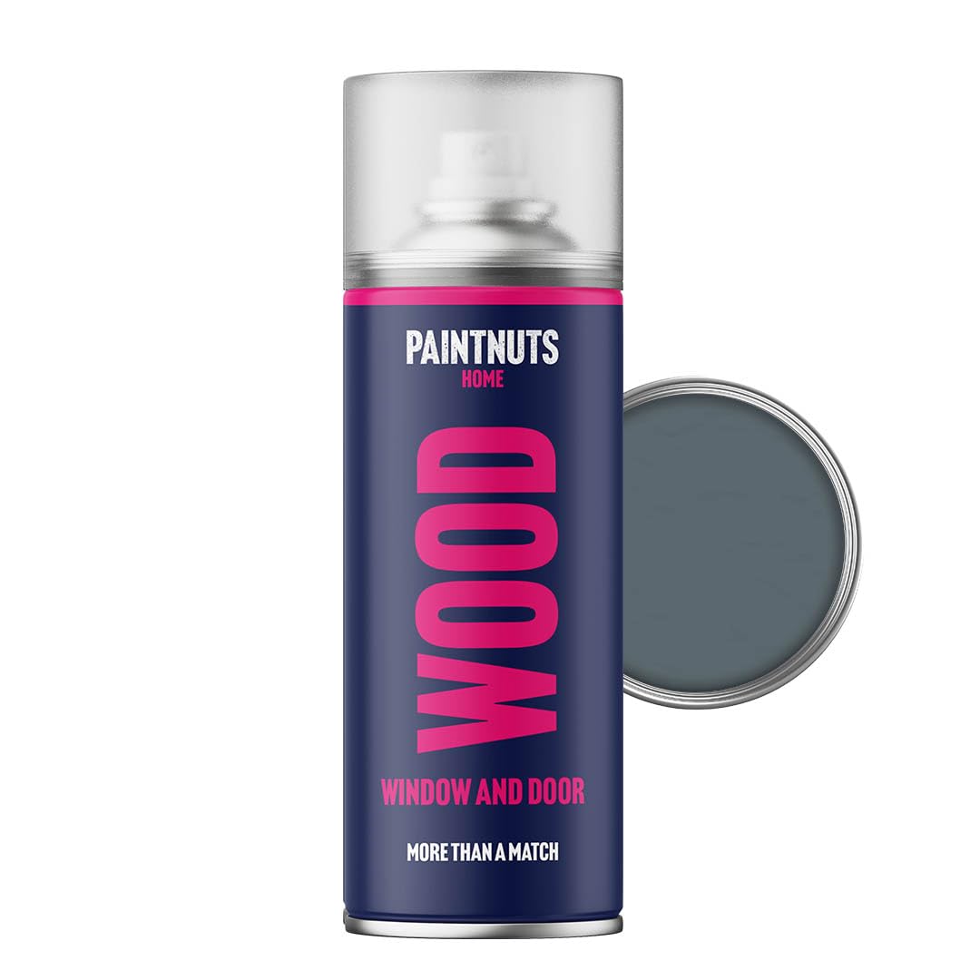 Paintnuts Kitchen Cupboard Paint - RAL-7031 - BLUE GREY Satin 400ml Spray Can