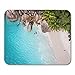 Produktbild Semtomn Mouse Pad Tropisches Strandmeer und Palme aus dem Drohnen-Seychellen-Mousepad für Notebooks, Desktop-Computer-Matten, Büromaterial