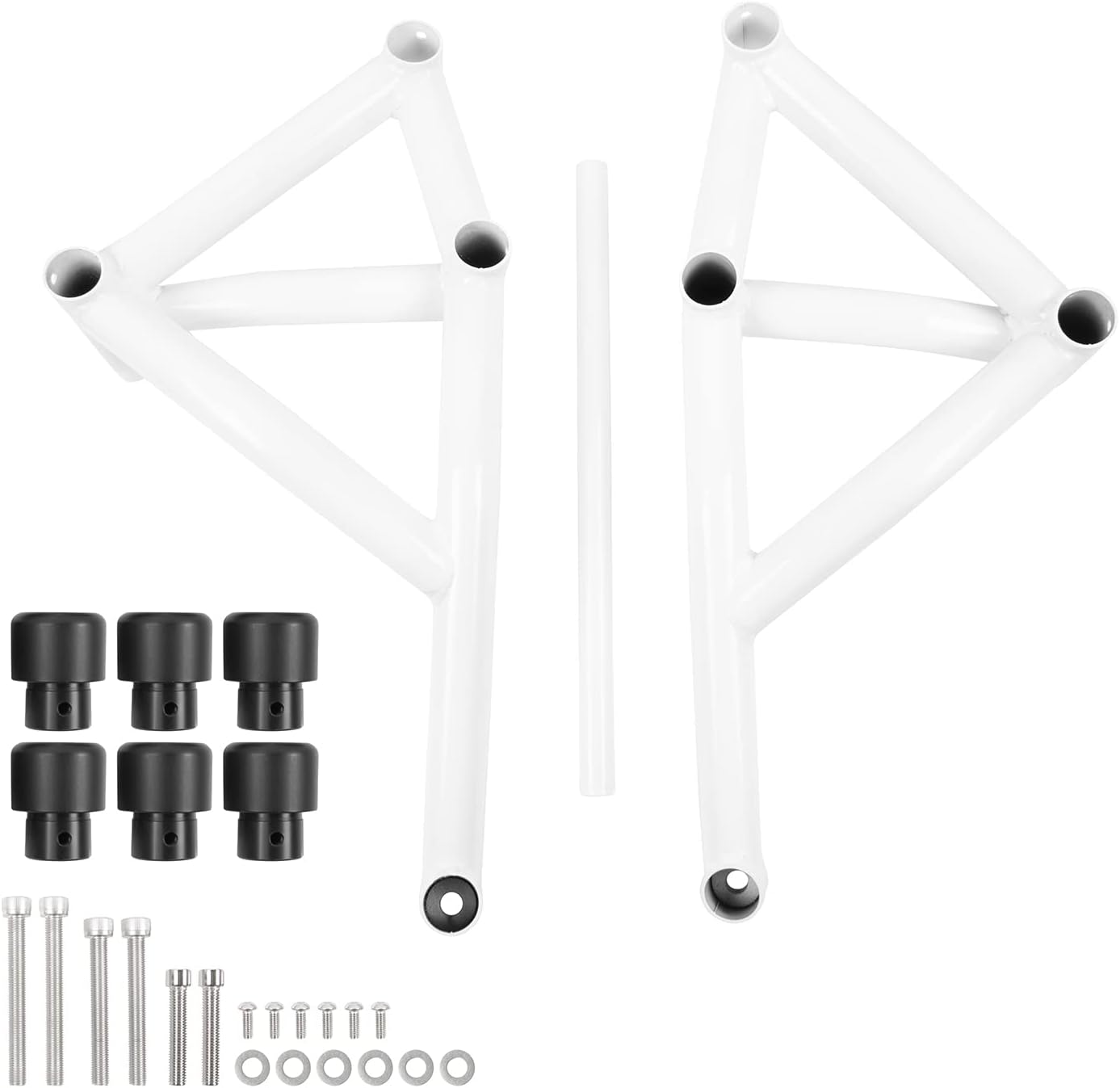 Motorcycle Crash Bar Engine Guard for Yamaha MT-09 FZ-09 MT FZ 09 2013 2014 2015 2016 Body Frame Highway Falling Bumper Protection (White)