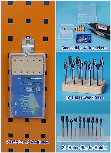 Mars-Rock LB-10 10Pcs 1/8 Inch Shank Carbide Burr Bits Compatible thumb #1
