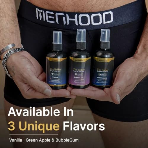 Image of Menhood The Baller 100 ML - Fresh Spray for Men Private Parts | Intimate Perfume | Intimate Wash | All Day Fresh| Prevents Itching, Sweating and Irritation Down There (Fragrance - Bubble Gum)