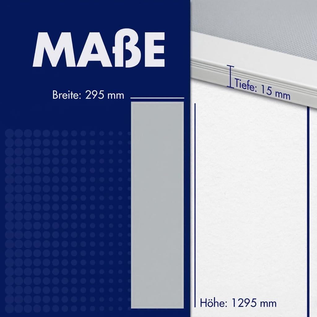 Jalama LED Pendelleuchte 120x30 cm – 40W, 4000 lm, 4000K Neutralweiß, Blendfrei UGR<19, Backlight, 50.000h Lebensdauer, Premium Lifud LED-Treiber, IP40, Seilaufhängung – Büro & Gewerbe Beleuchtung