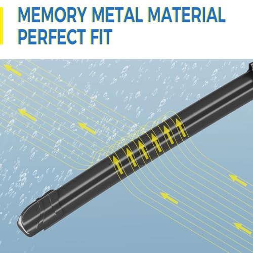 Image of Gavimnal Silicone Wiper Blades Replacement For Honda CR-V 2017-2022 | 26 inch+17 inch Front & 12 inch Rear, All-Weather, Streak-Free, OE-fit, Quiet, Easy One-Click Install