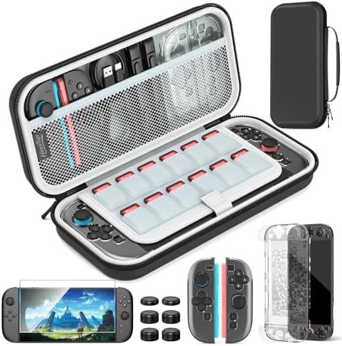 HEYSTOP Custodia per Nintendo Switch 2 Kit di Accessori Custodia da Viaggio Switch 2, Switch 2 Dockable Cover Protettiva con Protezione Dello Schermo Switch 2 per Console Nintendo Switch 2 — foto principale