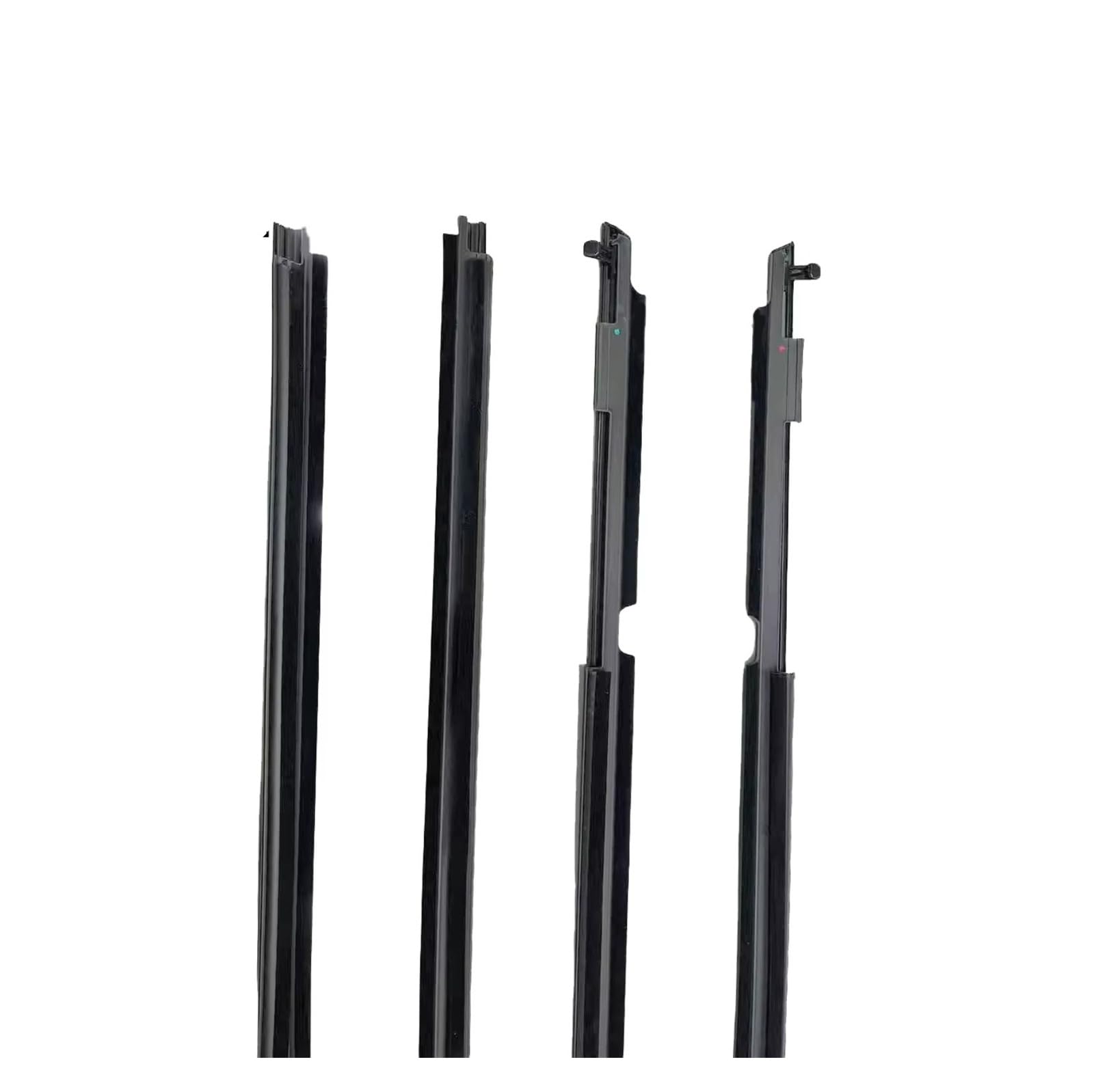 Pbqenxb One Color For Toyota For 4Runner 2010-2021 Black Outer Door Weather Stripping 75711-35011 75712-35011 4 X Window Molding Trim Seal Outer Window Weatherstrip