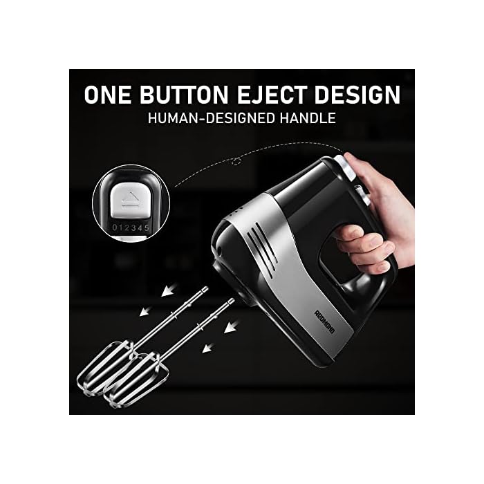Buy Hand Mixer Electric, REDMOND Hand Held Mixer with Turbo Function
