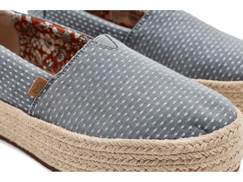 Image of TOMS Women's Valencia Platform Espadrille, Textile Upper, OrthoLite Insole