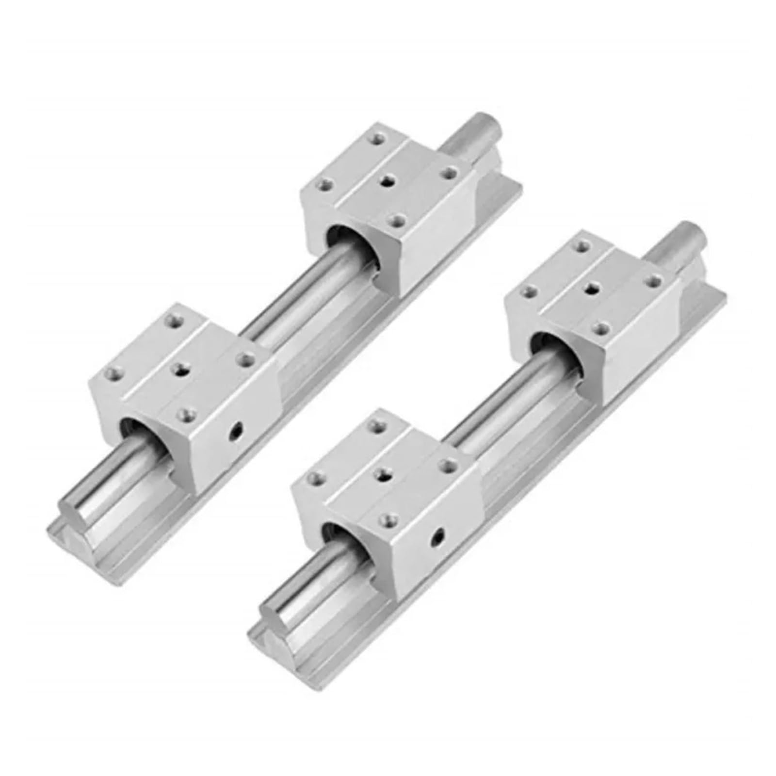 Glissières de guidage de mouvement linéaire en mét Rail linéaire SBR10 Longueur 100-550 mm 1 jeu : 1 guide linéaire SBR10 + 2 blocs SBR10UU(200mm)