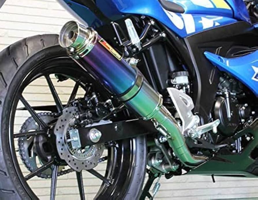 GSXR125 マフラー グラデーション ZX-4RR ZX-4R 2023～ スリップオンマフラー 