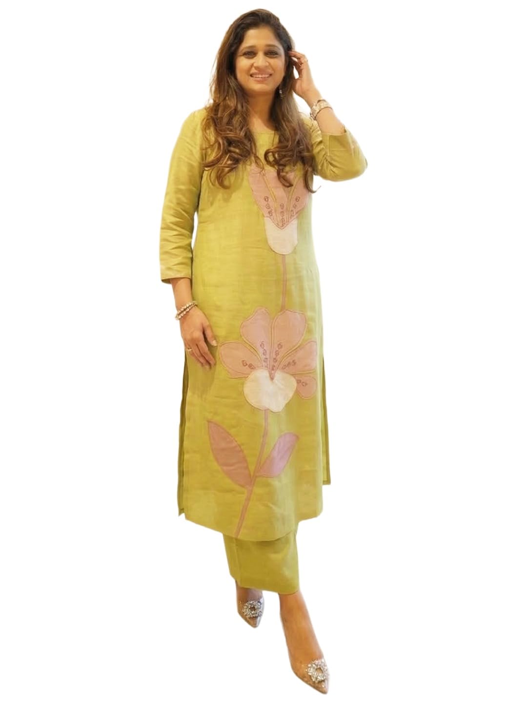 anni designer Kurta Sets for Women Viscose Blend Printed | Kurta Palazzo Set | Straight Kurti Set for Women | Round Neck 3/4 Sleeve Ethnic Outfit | Designer Indian Kurti Top with Palazzo Pants-picture-15
